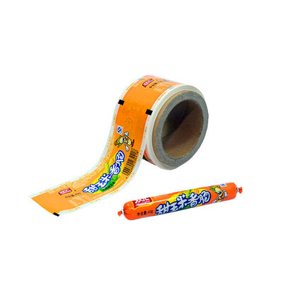 Printed PVDC  Film Easy Peeling Plastic Sausage Casing For Food Industrial