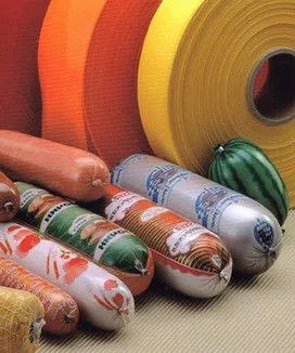 Printable And Customized Artificial Plastic Sausage Casings Food Packing Film Pa / Pe Pvdc