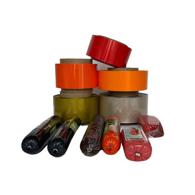 Transparent And Retort High Barrier Pvdc Film For Ham Sausage Food Packaging Sausage Casings Film Roll