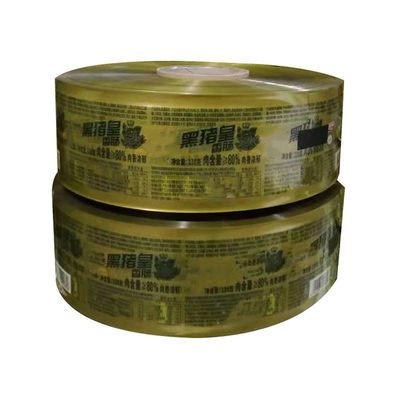 Food Grade Plastic Packaging Film Roll High Barrier PVDC Wrap Packaging Film For Meat Sausage
