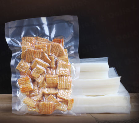 Processed Meat Sausages Plastic Vacuum Shrink Pack Bags PVDC High Barrier Transparent