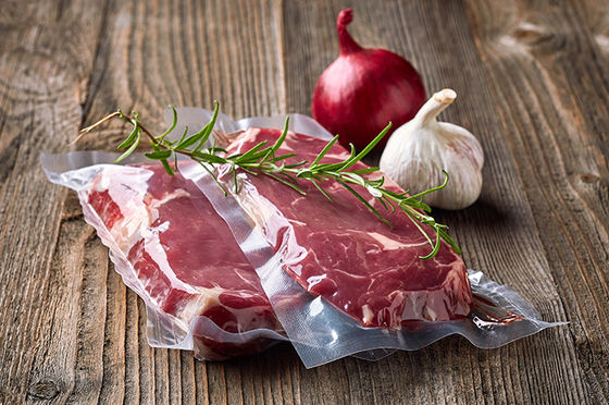 Food Grade High Barrier PA/EVOH/PE/PVDC Film For Sausage / Ham Food Packaging
