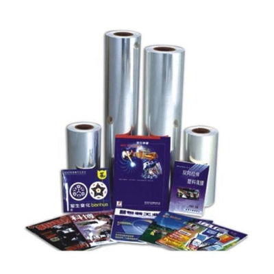 BOPP Plain Film Jumbo Roll PVDC Plastic Shrink Wrap Film Thermal Base Without Glue 12-80um