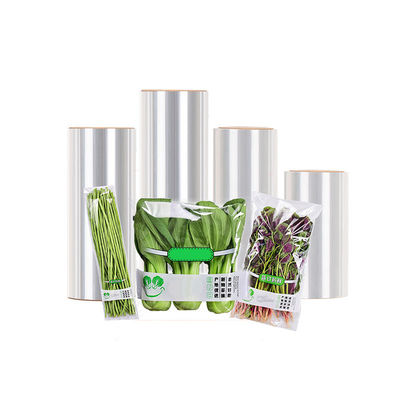 BOPP Plain Film Jumbo Roll PVDC Plastic Shrink Wrap Film Thermal Base Without Glue 12-80um
