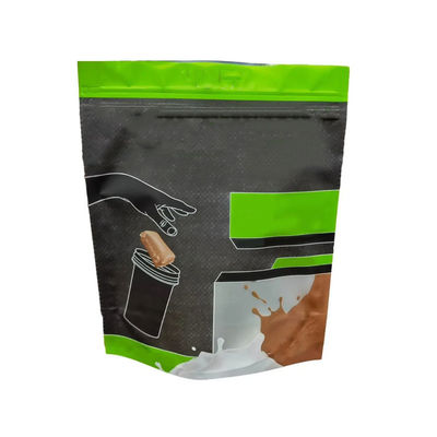 Whey Protein Bag with PVDC Coated KPET Moisture Proof Stand up Zip Lock Gravure Printing