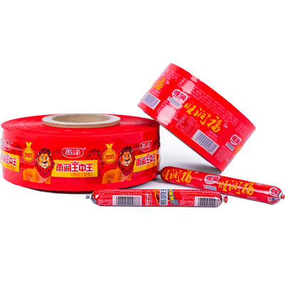 Print Customize Sausage Casing Plastic Rolls Instant Ham Smoked PVDC Lidding Upper Bottom Thermal Forming
