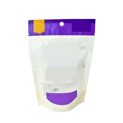 Matte Glossy Finish Stand Up Zipper Pouch PVDC Polyester Laminated For Pet Treat