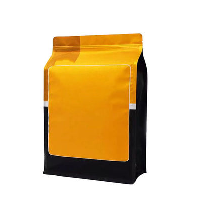 Customized Logo Eight Sided Seal Laminated Plastic Bag 40mic~250mic For Pet Food Bags