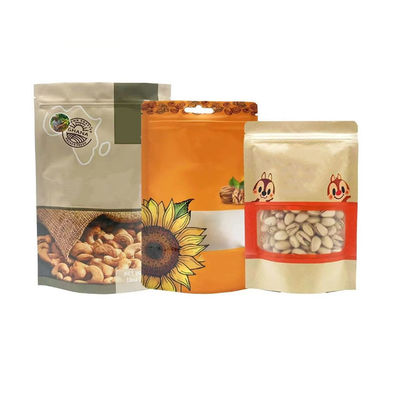 Ziplock Smell Proof Stand Up Pouch Custom Printed Bags For Food Packaging