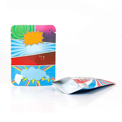 Ziplock Smell Proof Stand Up Pouch Custom Printed Bags For Food Packaging