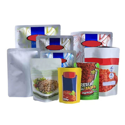 Food Pack Bag Plastic Custom Printed Coffee Bags Ziplock  40 Mic~250 Mic