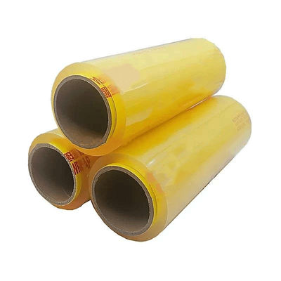 Household Food Cling Wrap Plastic Film PVC / PVDC / PE / LDPE Cling Film With Slide Cutter