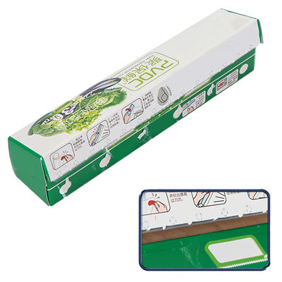 Fresh Safe Transparent PVDC Food Wrap Cling Film Roll For Vegetable  Customized