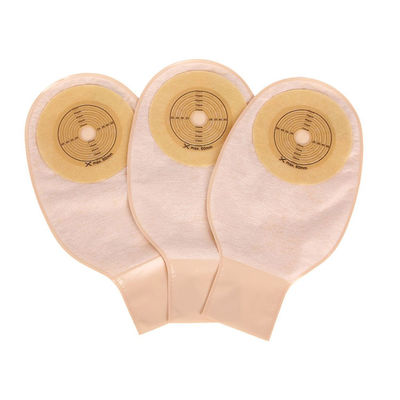 Ostomy Bag Open Pouch Clamp Closure Drainable 15-60mm Beige