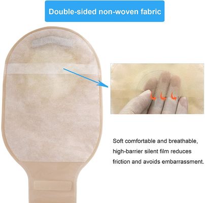 One / Two Pieces 15-80mm Disposable Colostomy Bag Without / With Activated Carbon