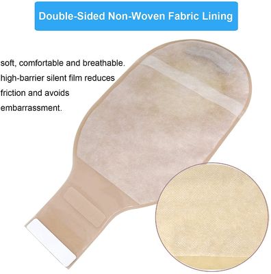 One / Two Pieces 15-80mm Disposable Colostomy Bag Without / With Activated Carbon