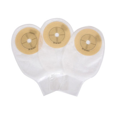 Single Liner Colostomy Bag Clear Open Pouch Clamp Closure Drainable 15-60mm
