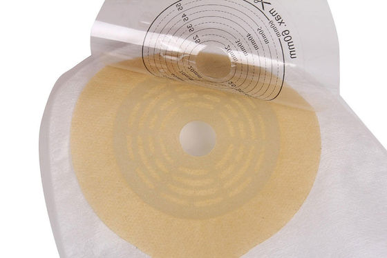 Single Liner Colostomy Bag Clear Open Pouch Clamp Closure Drainable 15-60mm