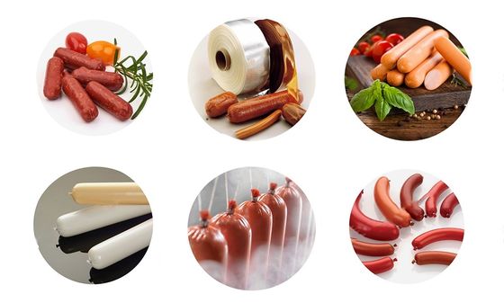 Customization Smoked Sausages Tubular Pvdc Sausage Film