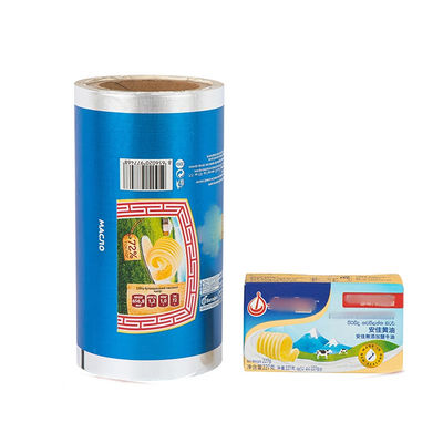 Custom Low Temperature Laminated Heat Seal Lacquer Aluminum Foil Cheese Packaging Wrapping Paper Margarine Butter Wrapper Film