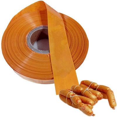 Shirred Plastic Sausage Casing PVDC Plastic Film For Hot Dog