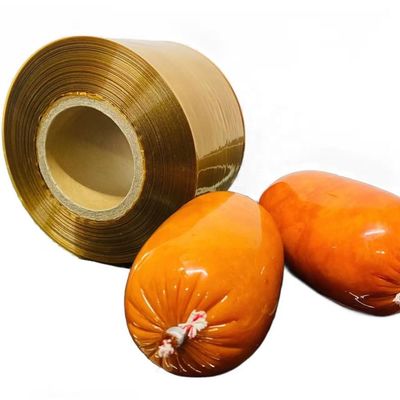Caliper 19mm Caliber 220mm Printed Artificial Sausage Casings Plastic Food Packing Film Nylon PA / PVDC