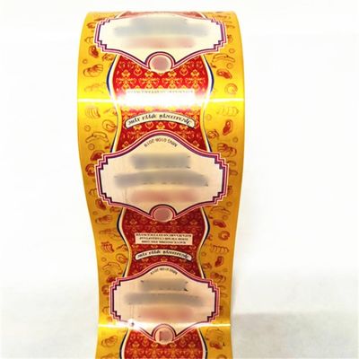 Caliper 19mm Caliber 220mm Printed Artificial Sausage Casings Plastic Food Packing Film Nylon PA / PVDC
