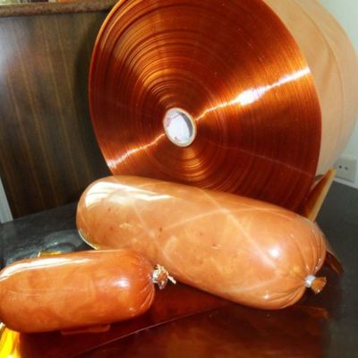 30-350mm Flat Width PVDC Plastic Sausage Casing Film Heat Resistant Up To 90C For Sausage Packaging
