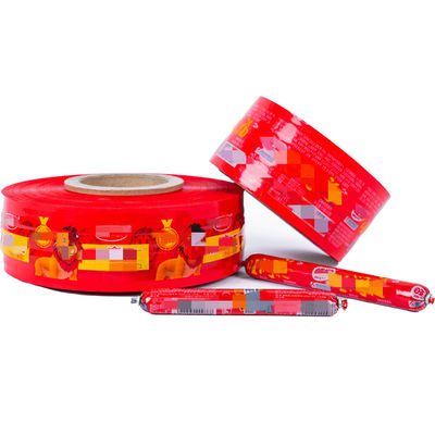 Edible Soft PVDC Plastic Sausage Casing Film For Sausage Packaging Process Wound Roll Packed